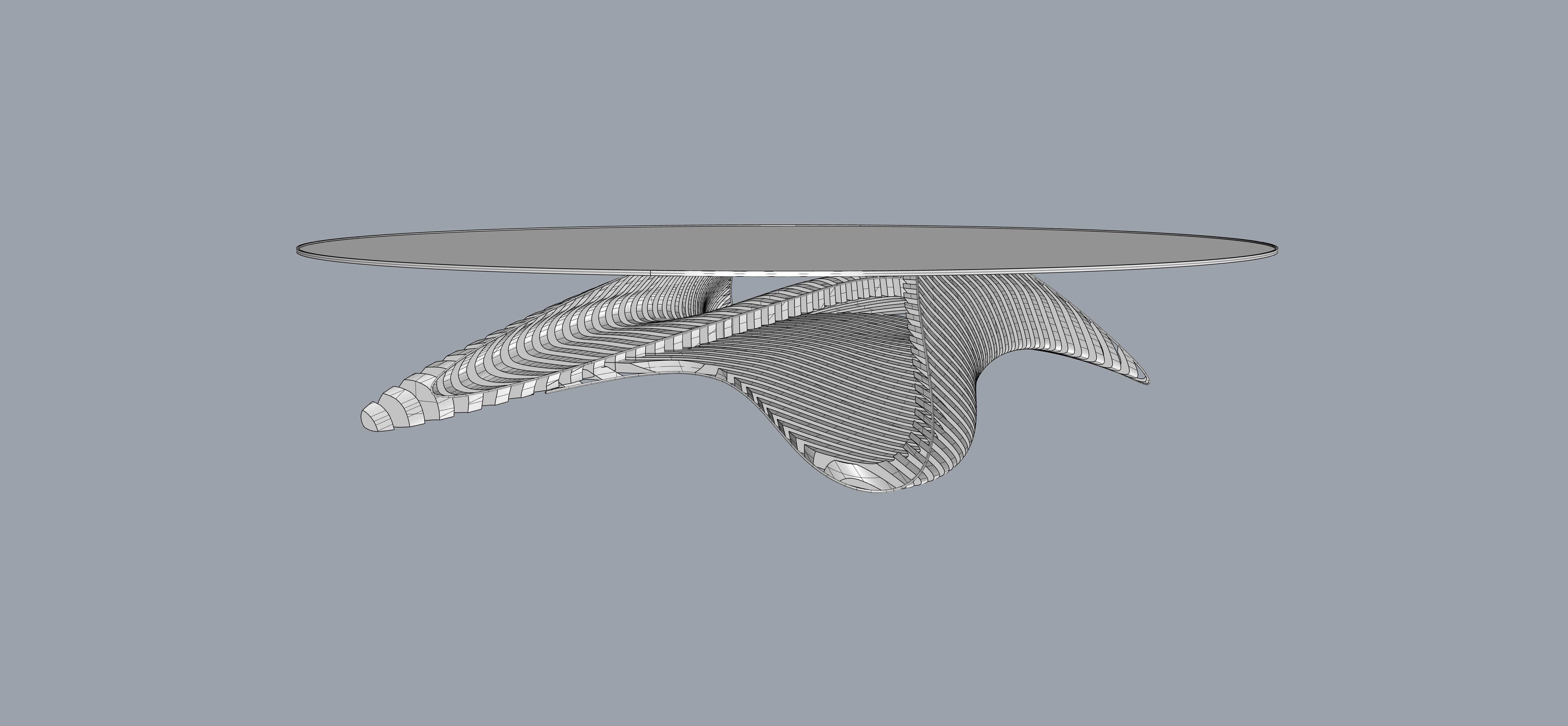 Parametric Table 3D model_12