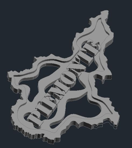 Regione Piemonte 3D print model