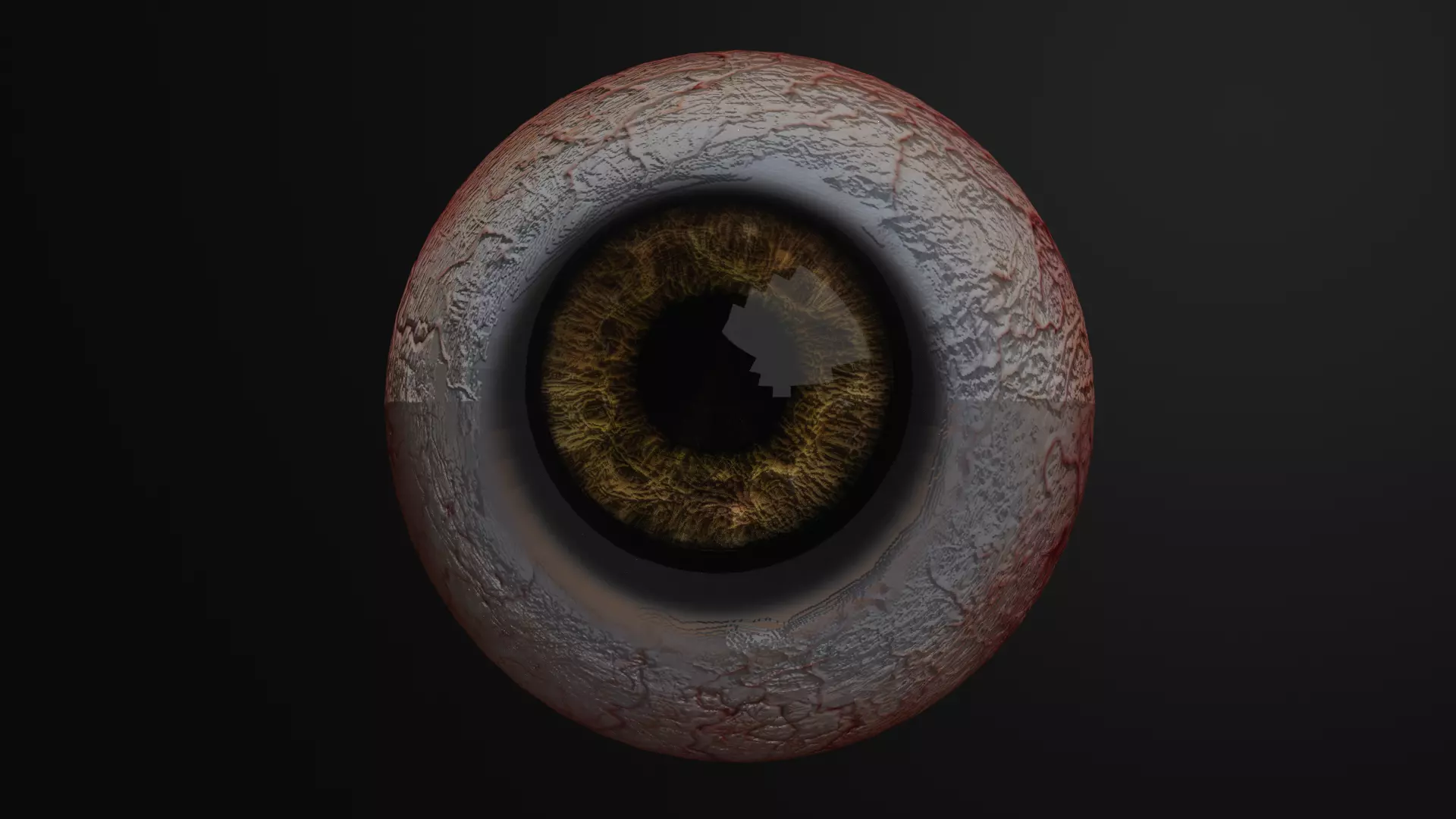 Eye human Low-poly 3D model_0