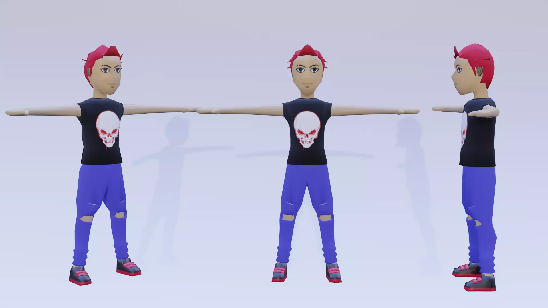 Game Character Male Free low-poly 3D model