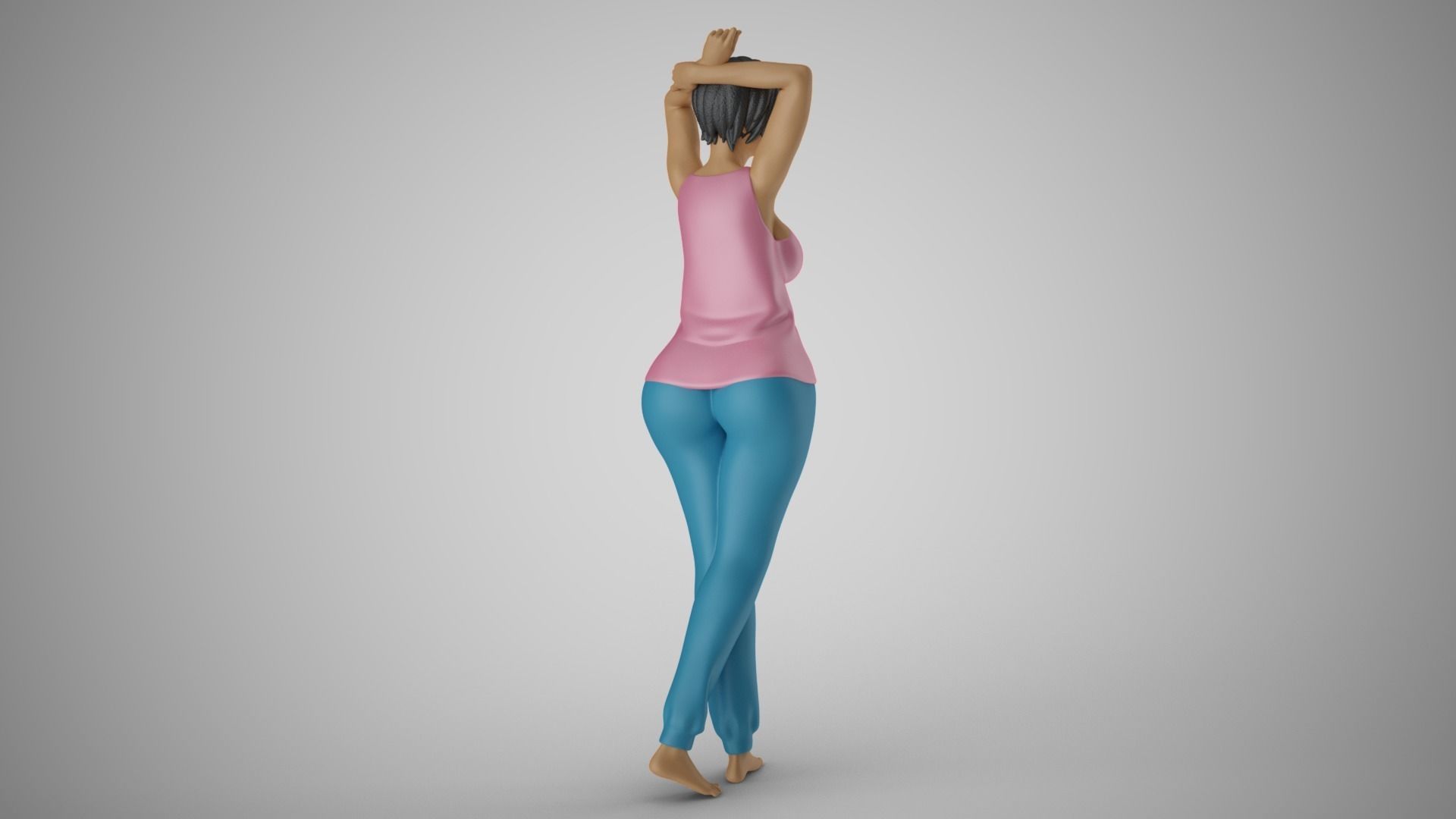 Woman Feeling Young 3D print model_6