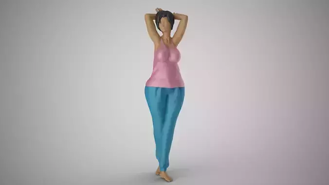 Woman Feeling Young 3D print model