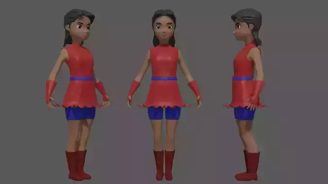 Cartoon Character Girl