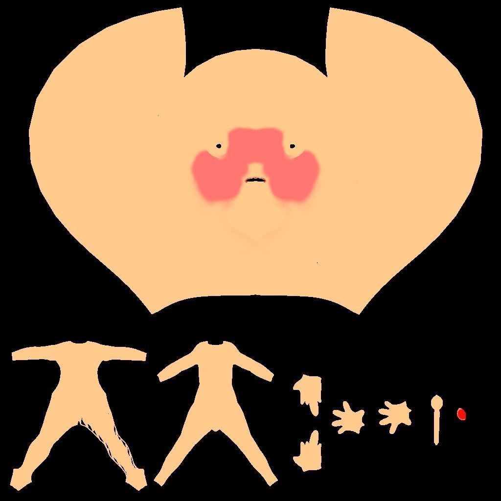 Cartoon Character Girl 3D model_6