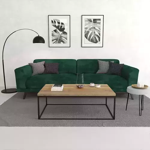 Sofa Set emerald velvet