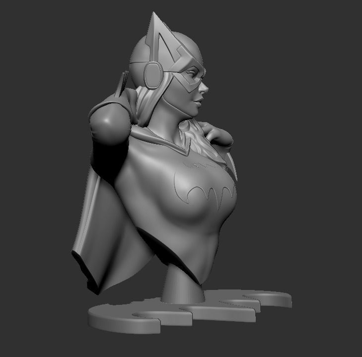 Batgirl - Bigger Bust 3D print model_3