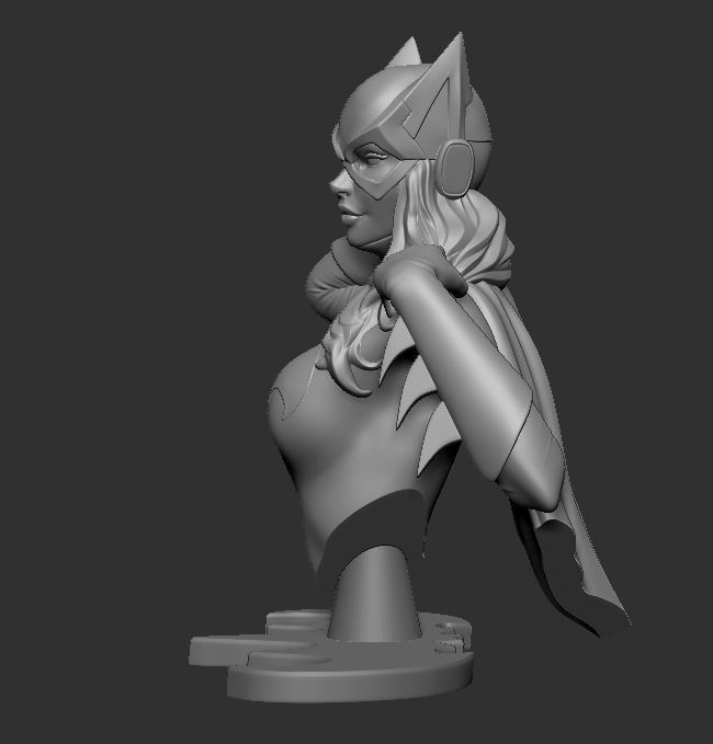 Batgirl - Bigger Bust 3D print model_5