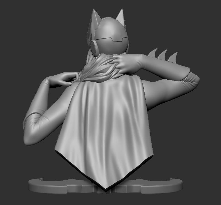 Batgirl - Bigger Bust 3D print model_4