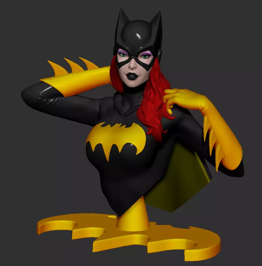 Batgirl - Bigger Bust 3D print model_0