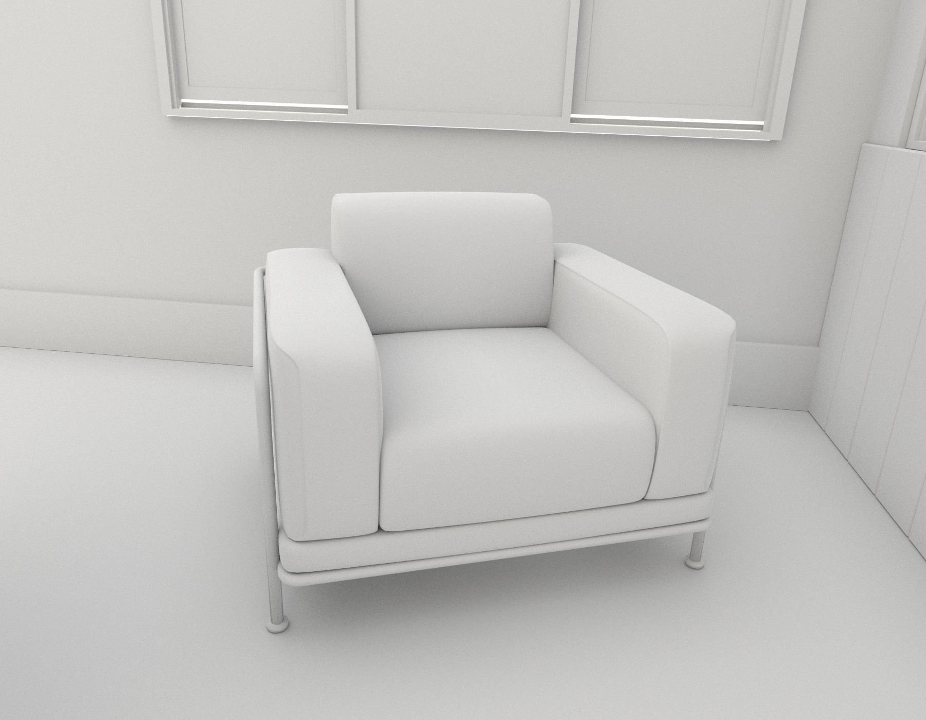 Standard ARMCHAIR 3d model 3D model_2