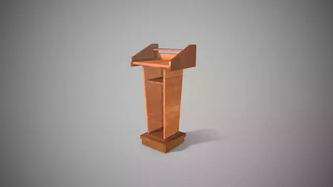 Rostrum Stand Podium Tribune Low-poly 3D model