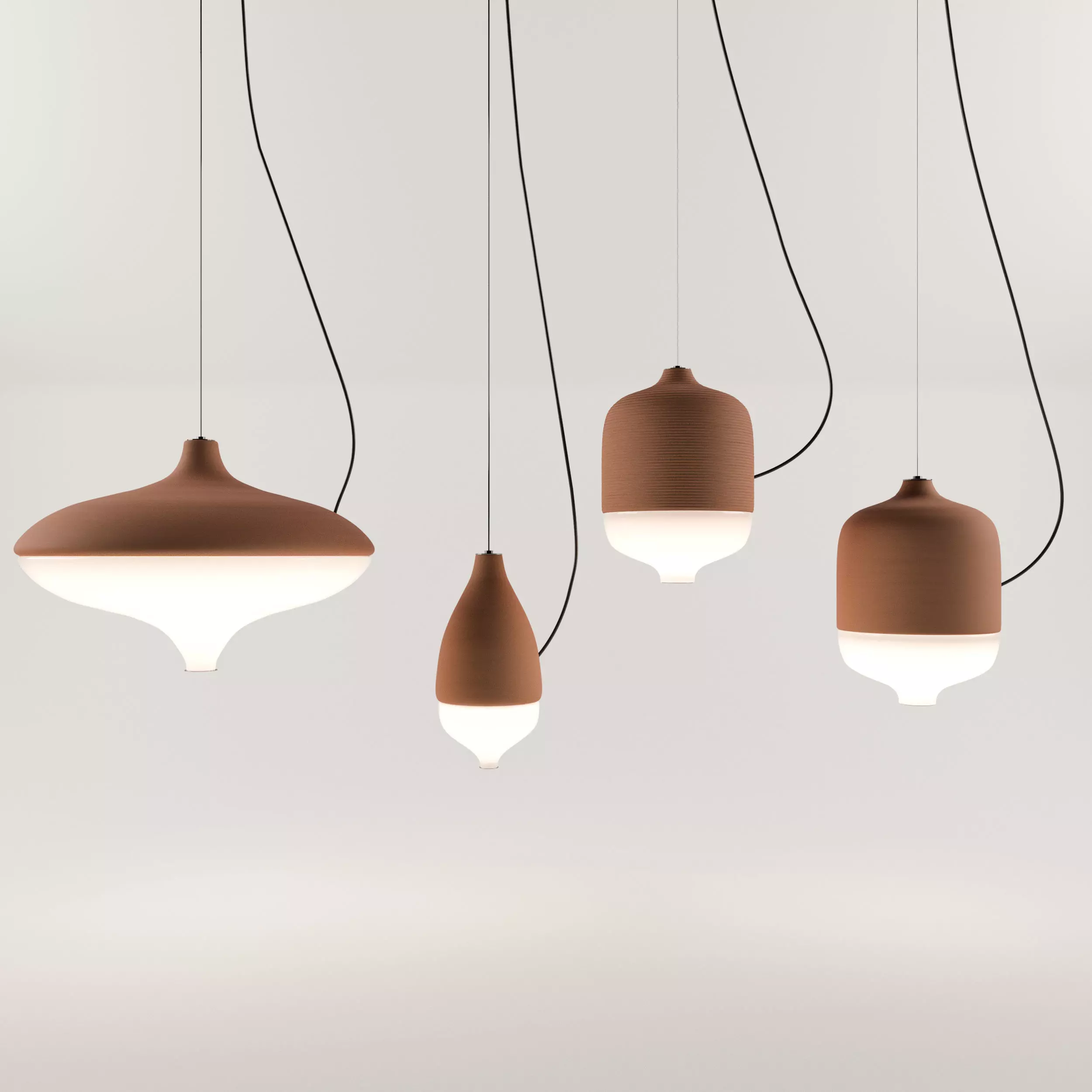 Terracotta Pendant Lights 3d Model - Tcotta 3D model_0