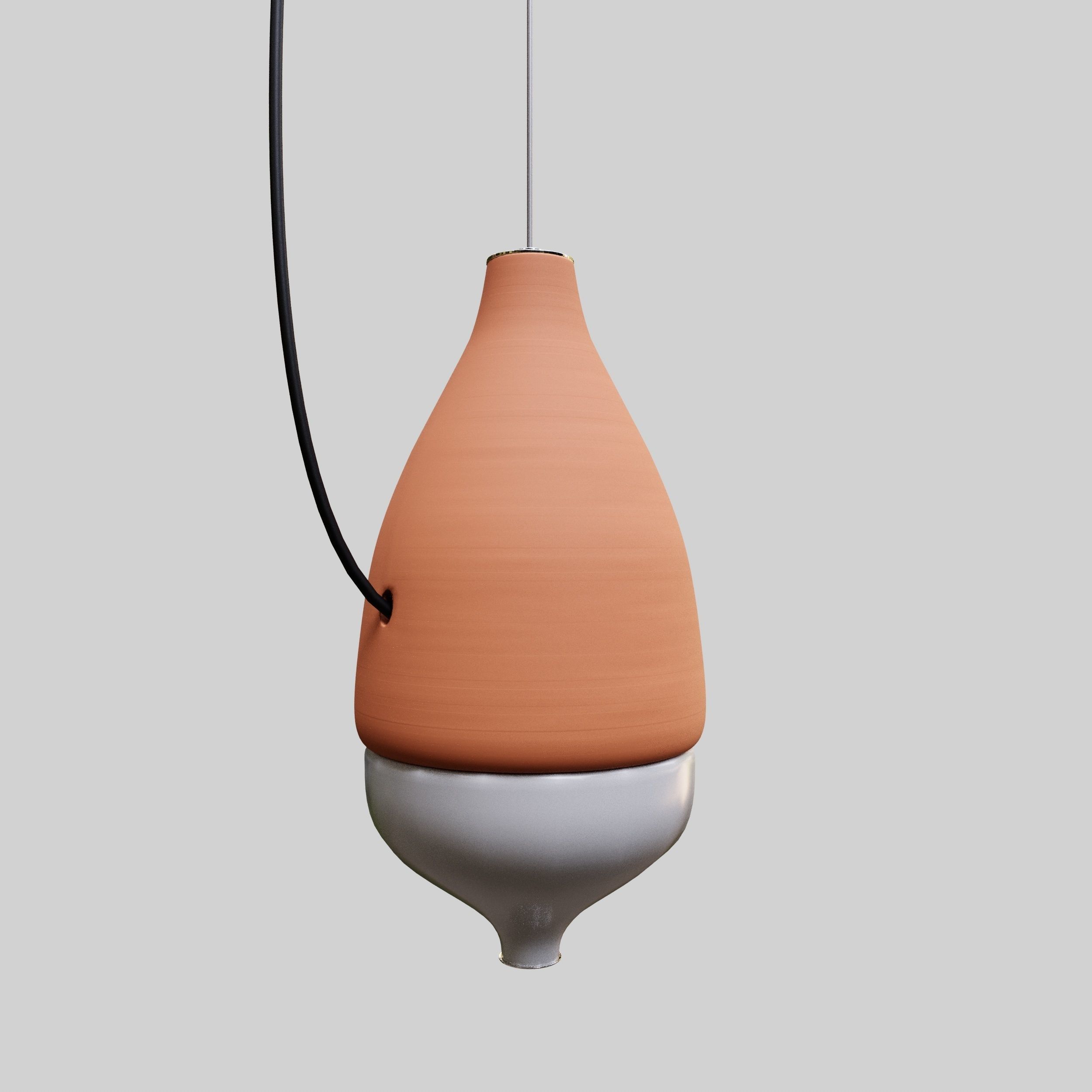 Terracotta Pendant Lights 3d Model - Tcotta 3D model_4