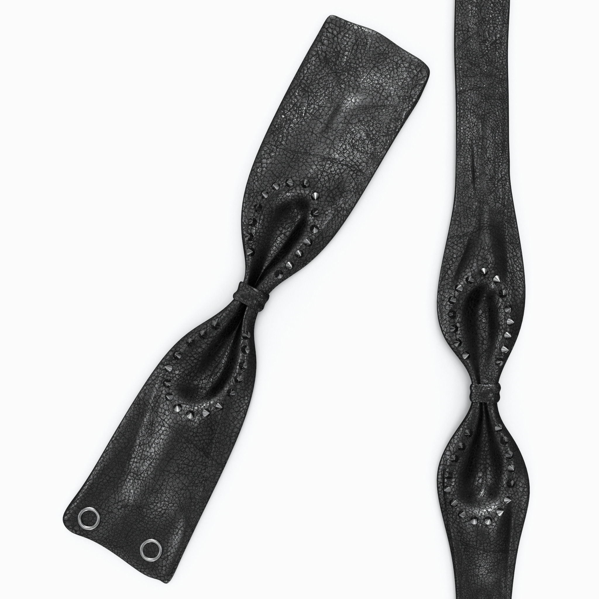 Bow - Wristband and Chocker 3D model_16