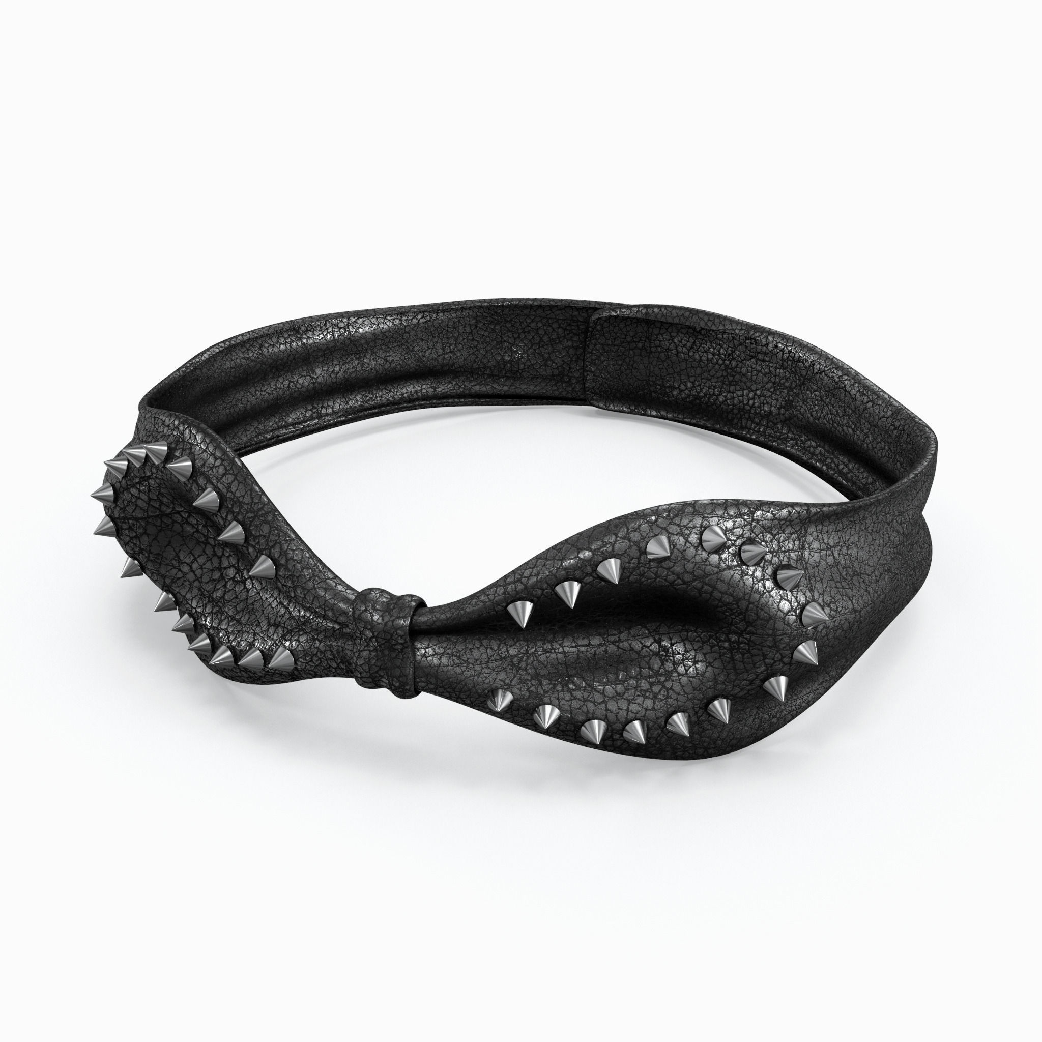 Bow - Wristband and Chocker 3D model_6