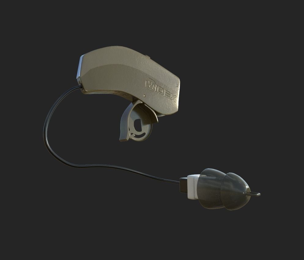 Hearing aid 3D model_2
