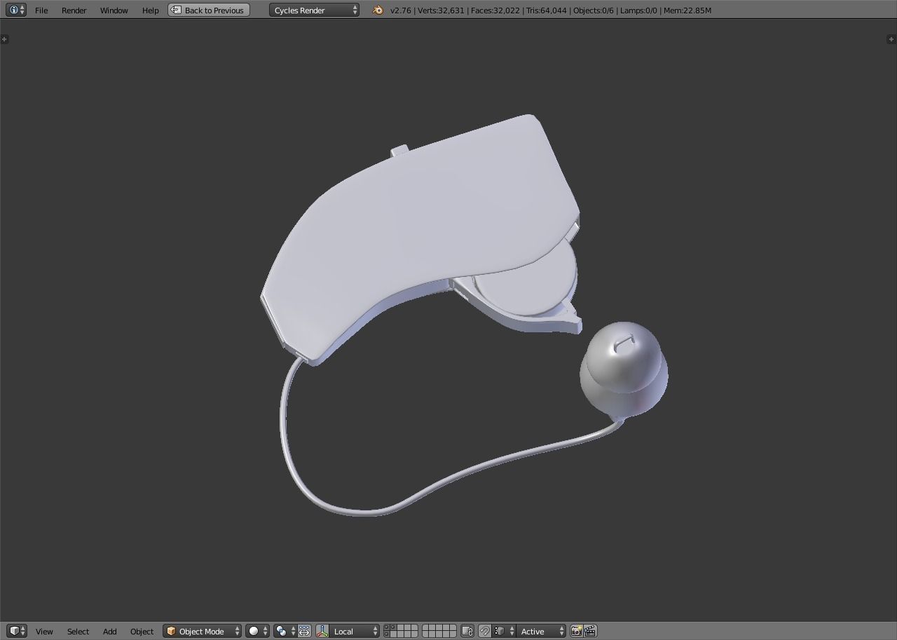 Hearing aid 3D model_6