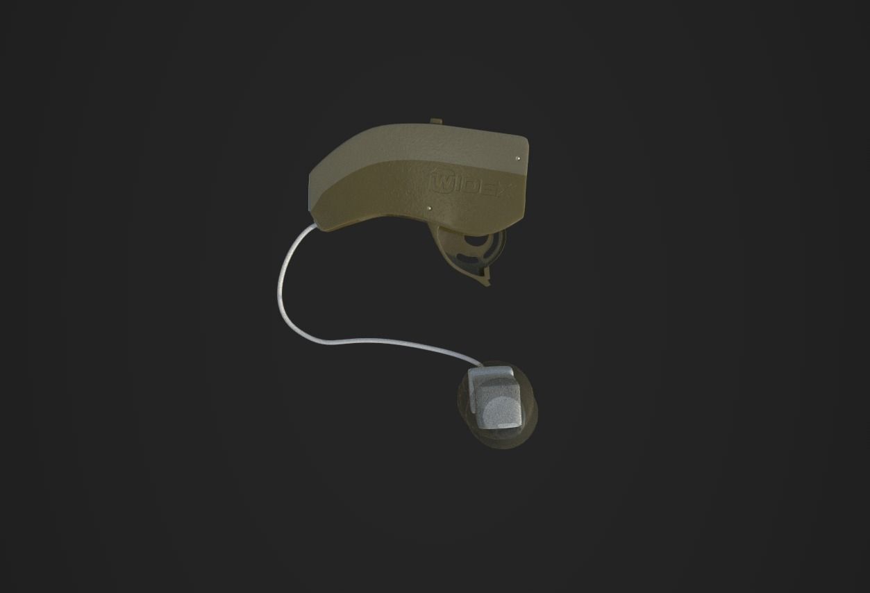 Hearing aid 3D model_3