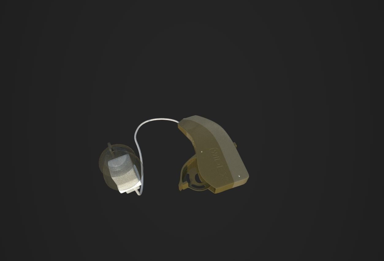 Hearing aid 3D model_1