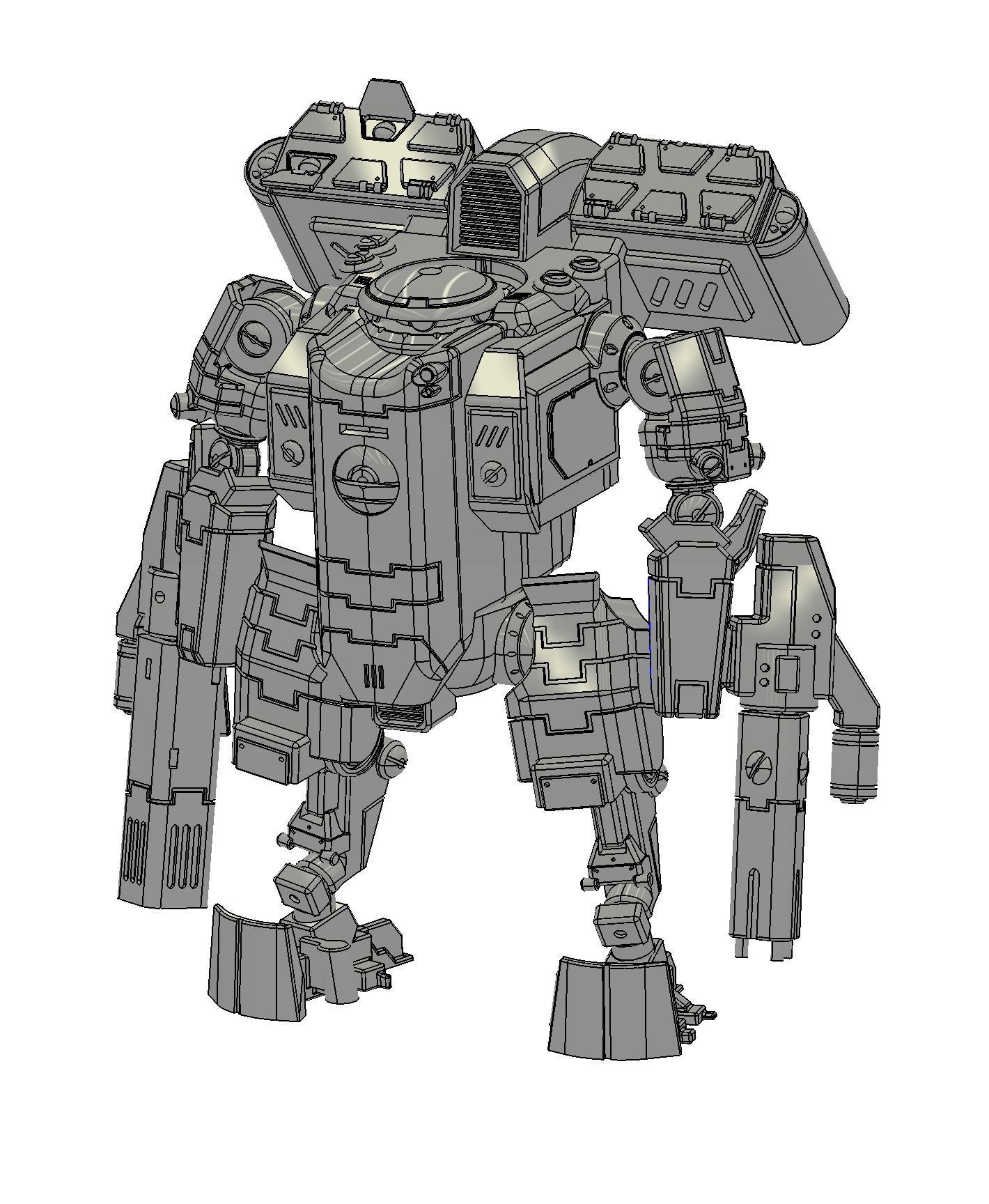 Barricade Warsuit 3D print model_2