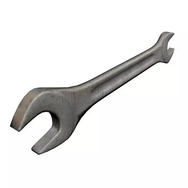 Wrench Low-poly 3D model_0