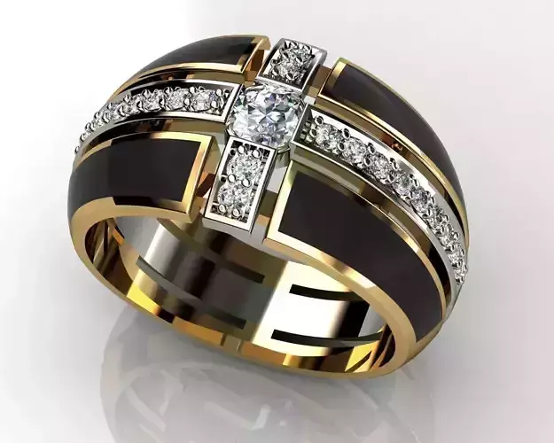 Men ring 3D print model
