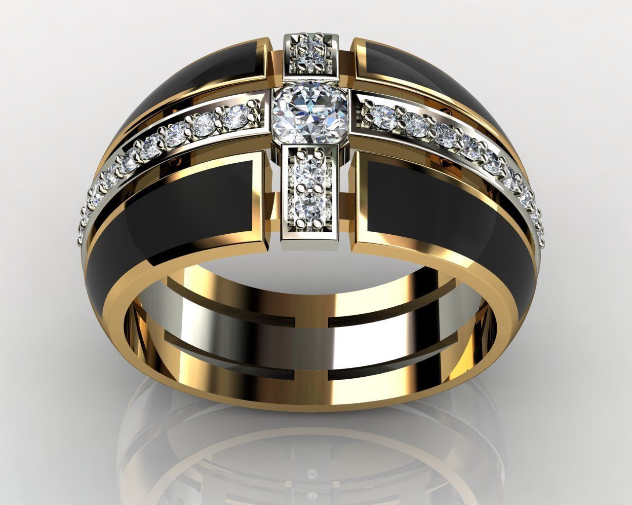 Men ring 3D print model_1