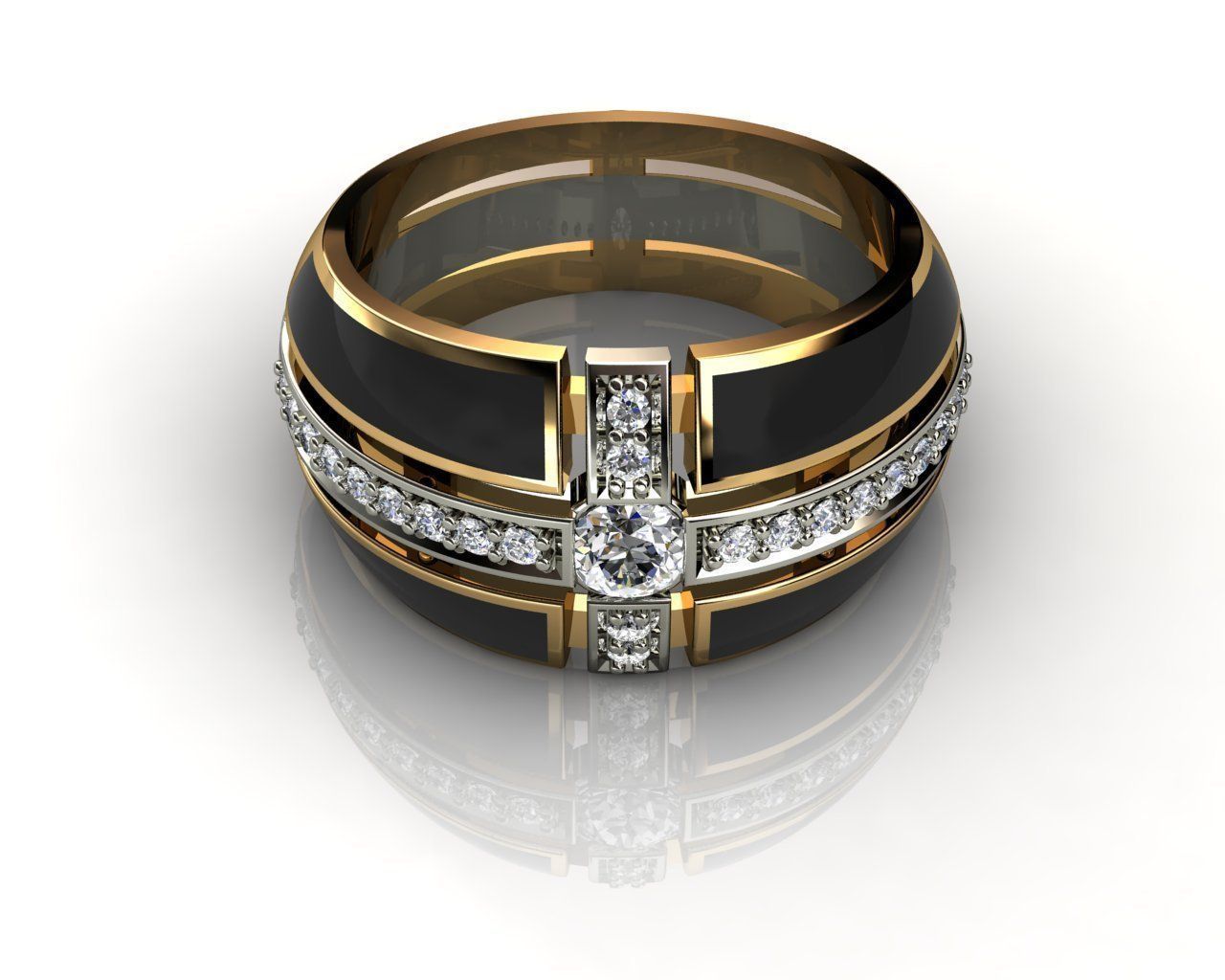 Men ring 3D print model_2