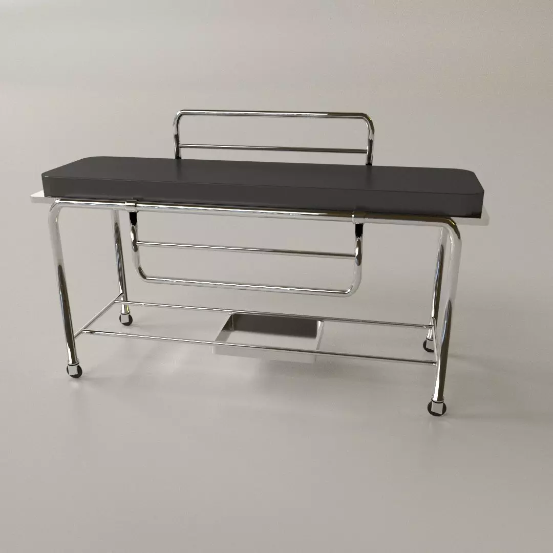 Medical Gurney 3D model_0