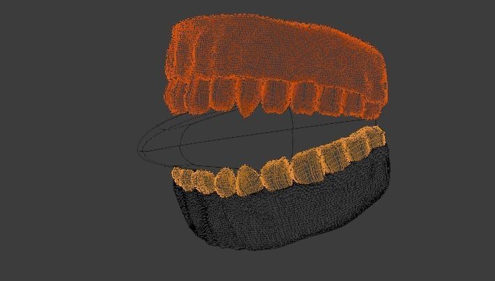 teeth tongue 3D model_6