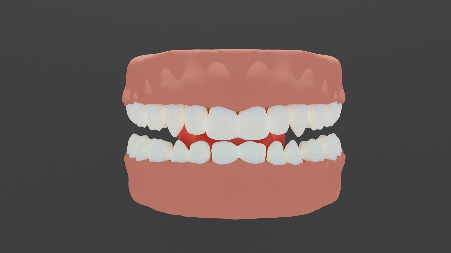 teeth tongue 3D model_1