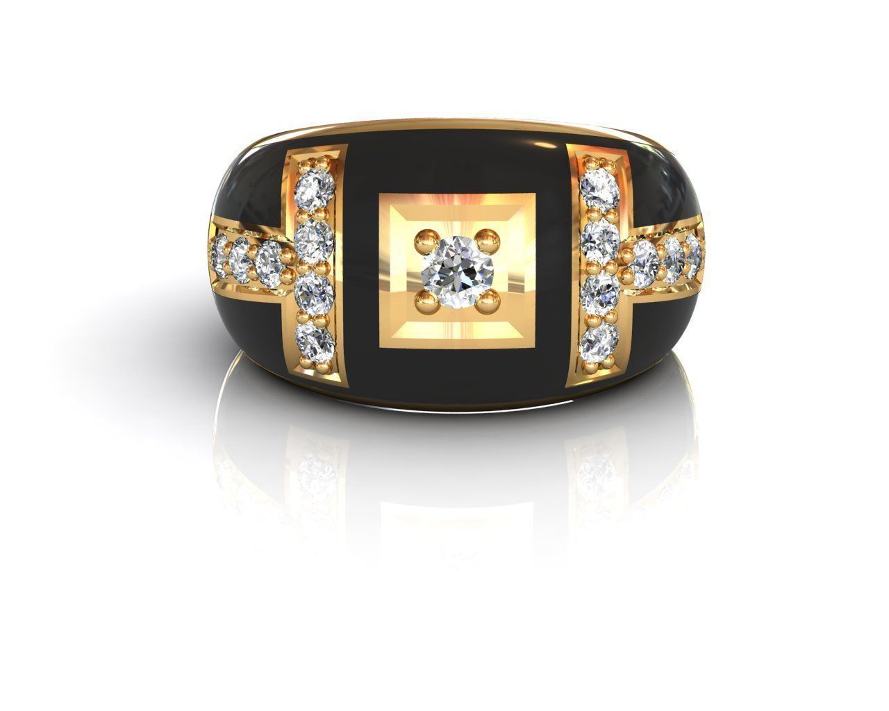 Men ring 3D print model_3