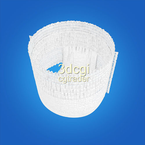 Diaper 3d model plastic bowl 3D model