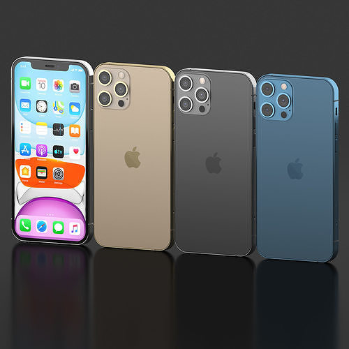 Iphone 12 Pro All colors 3D model