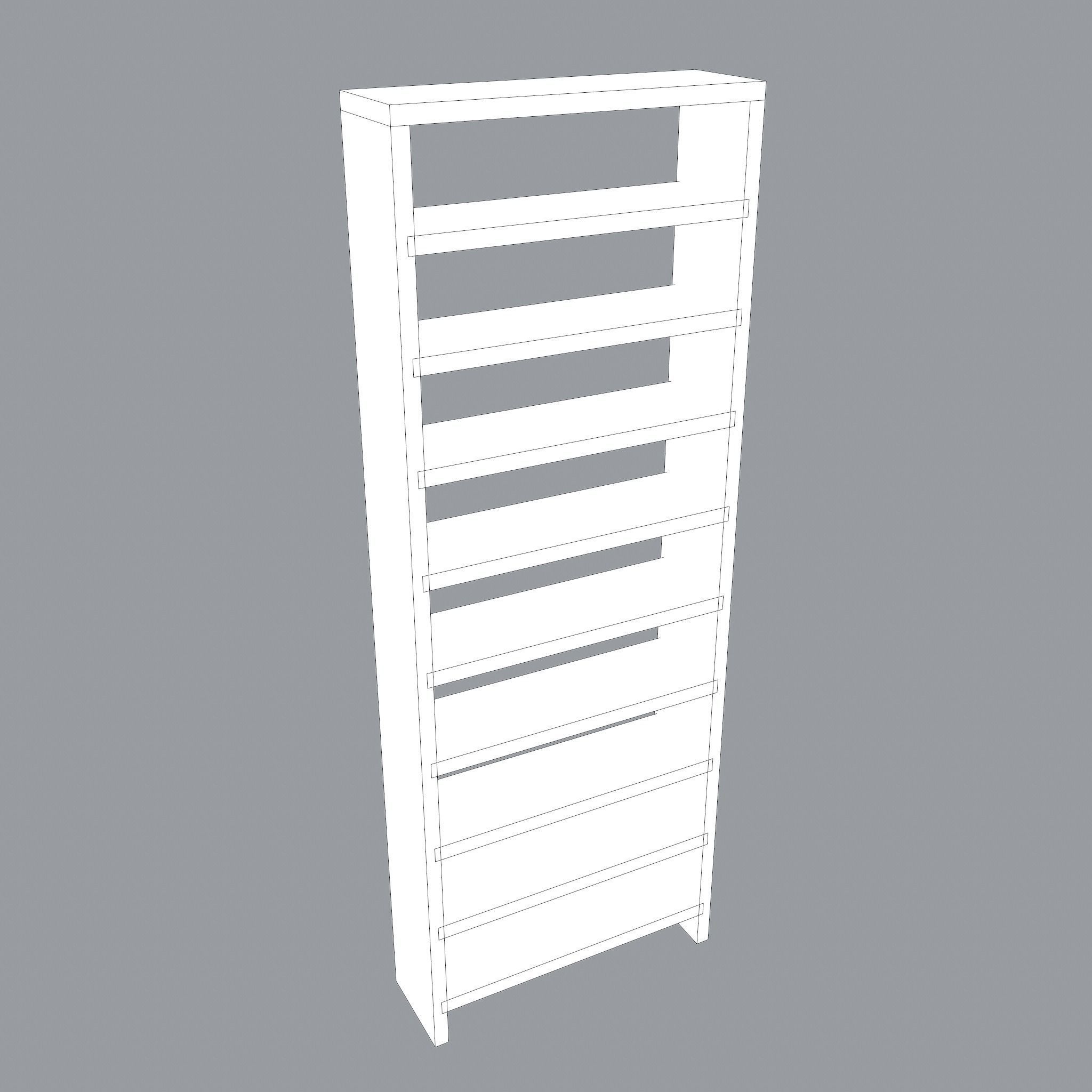 Shelves Stand Free low-poly 3D model_21
