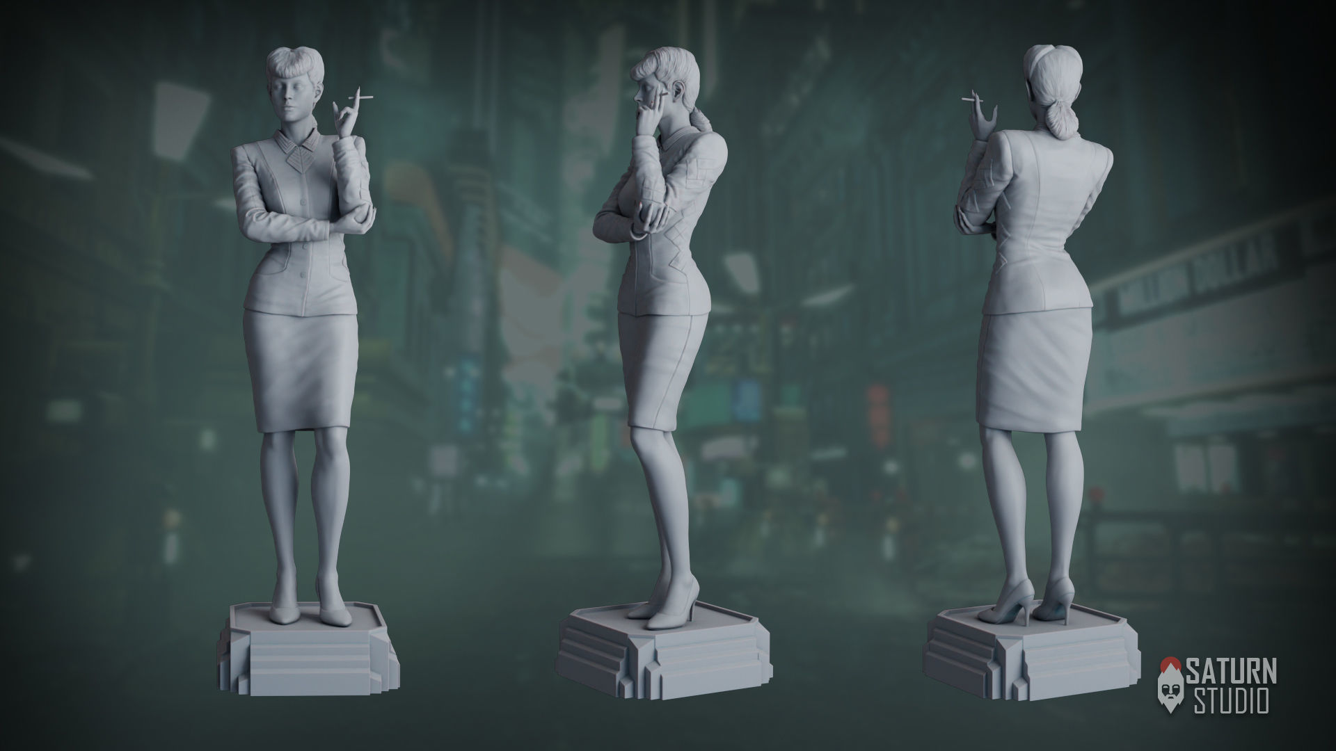 RACHAEL BLADE RUNNER 3D PRINT MODEL 3D print model_3