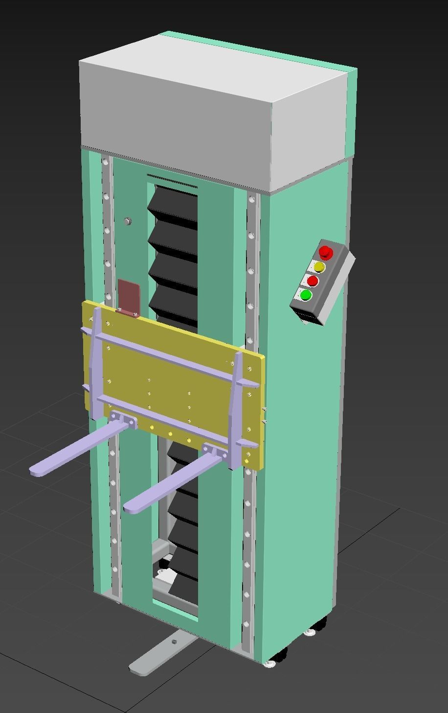 Elevators folding machine 3D model_11