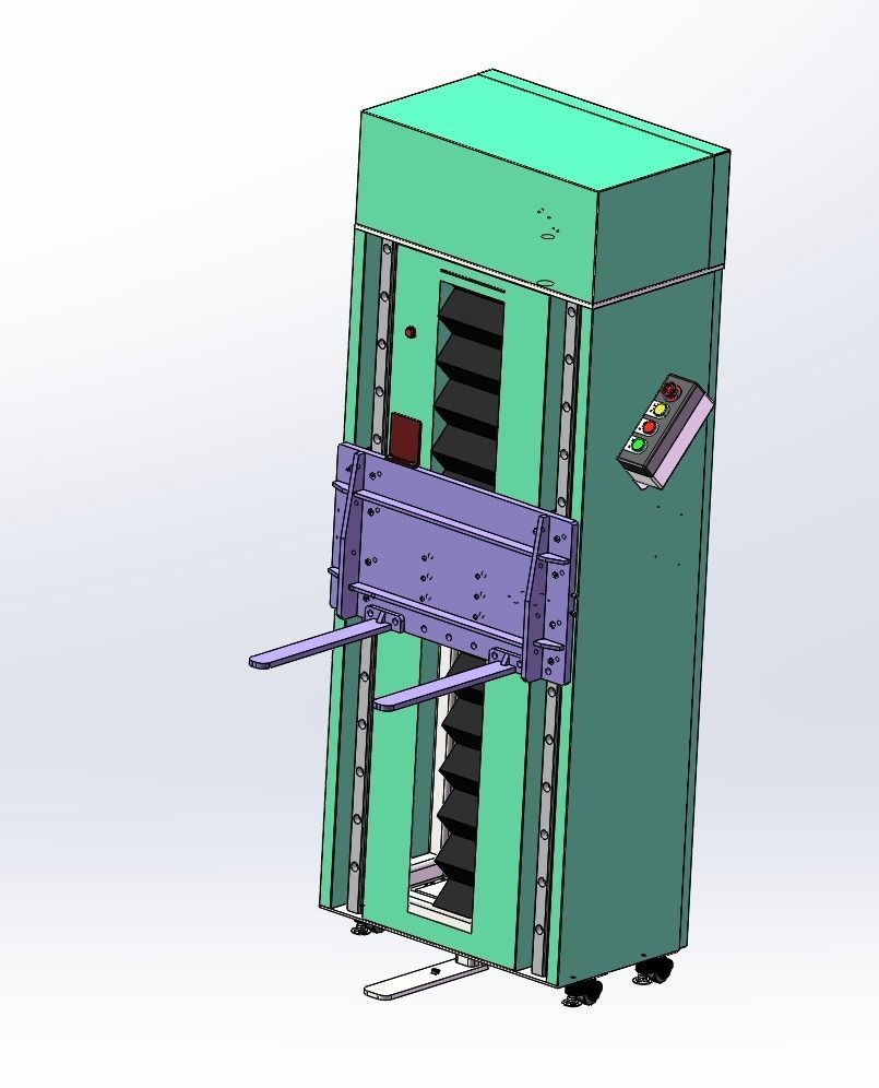 Elevators folding machine 3D model_3