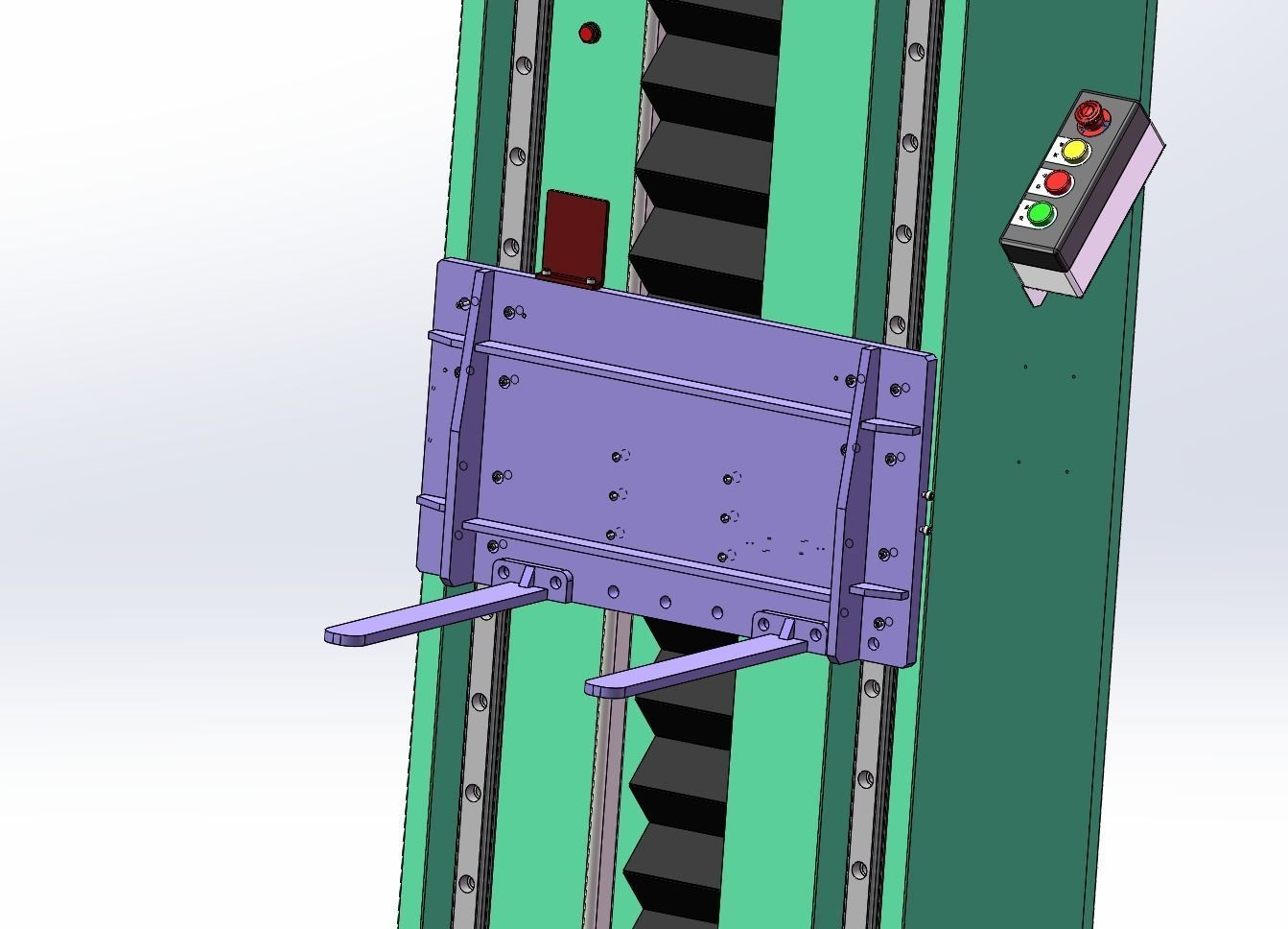 Elevators folding machine 3D model_4