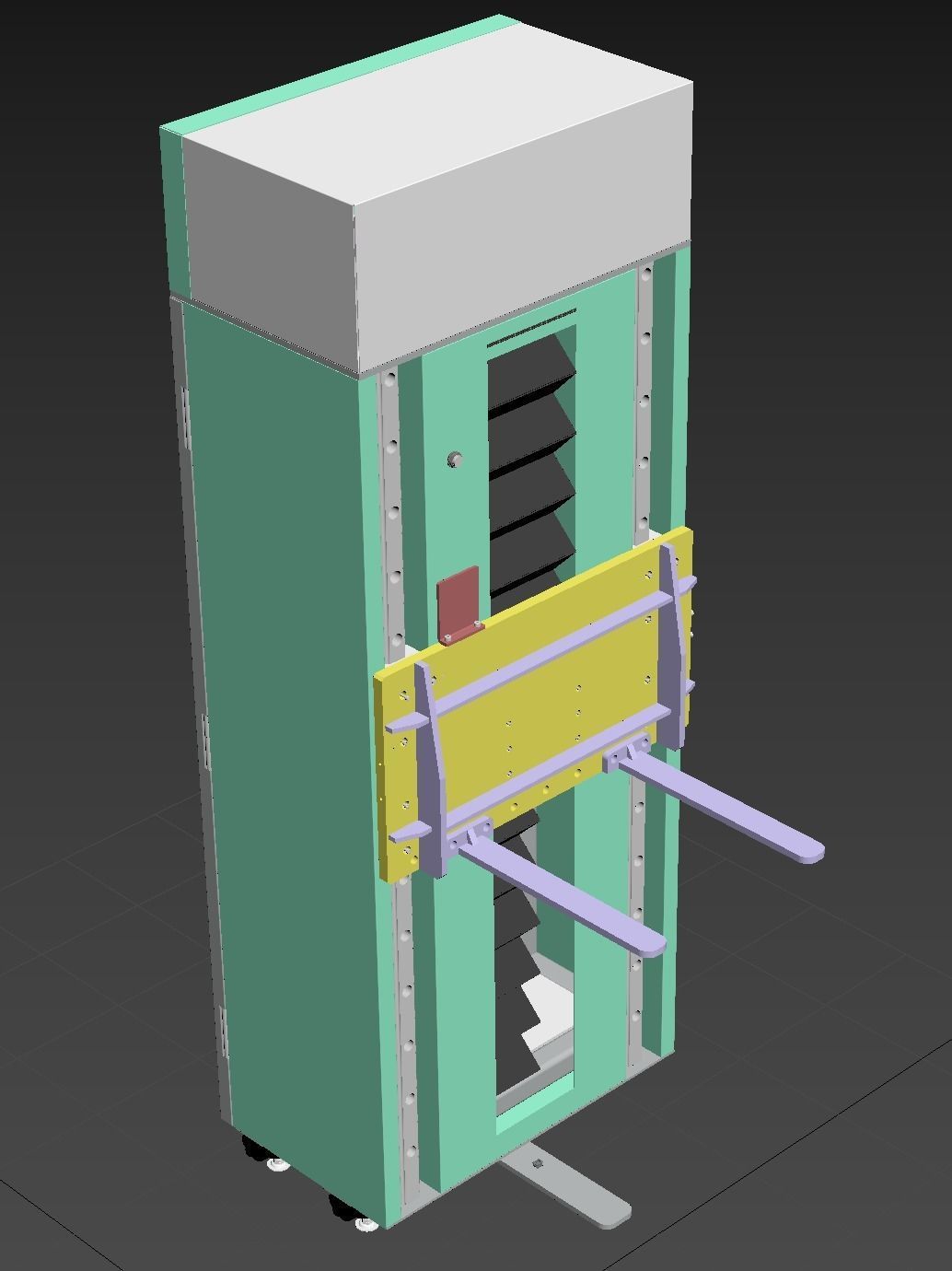 Elevators folding machine 3D model_10