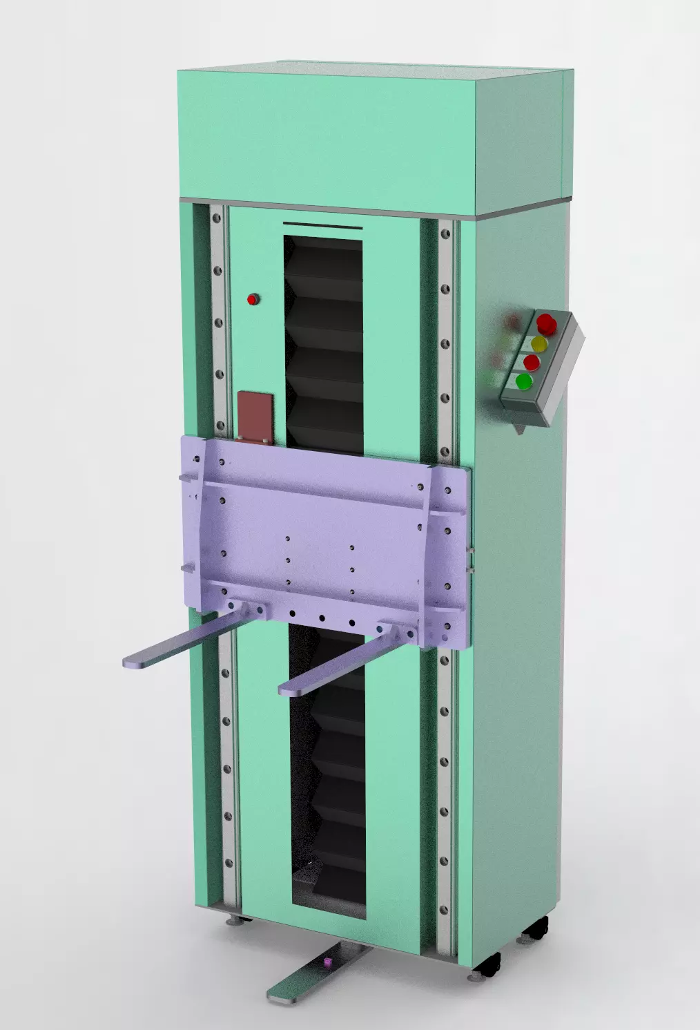 Elevators folding machine 3D model_0