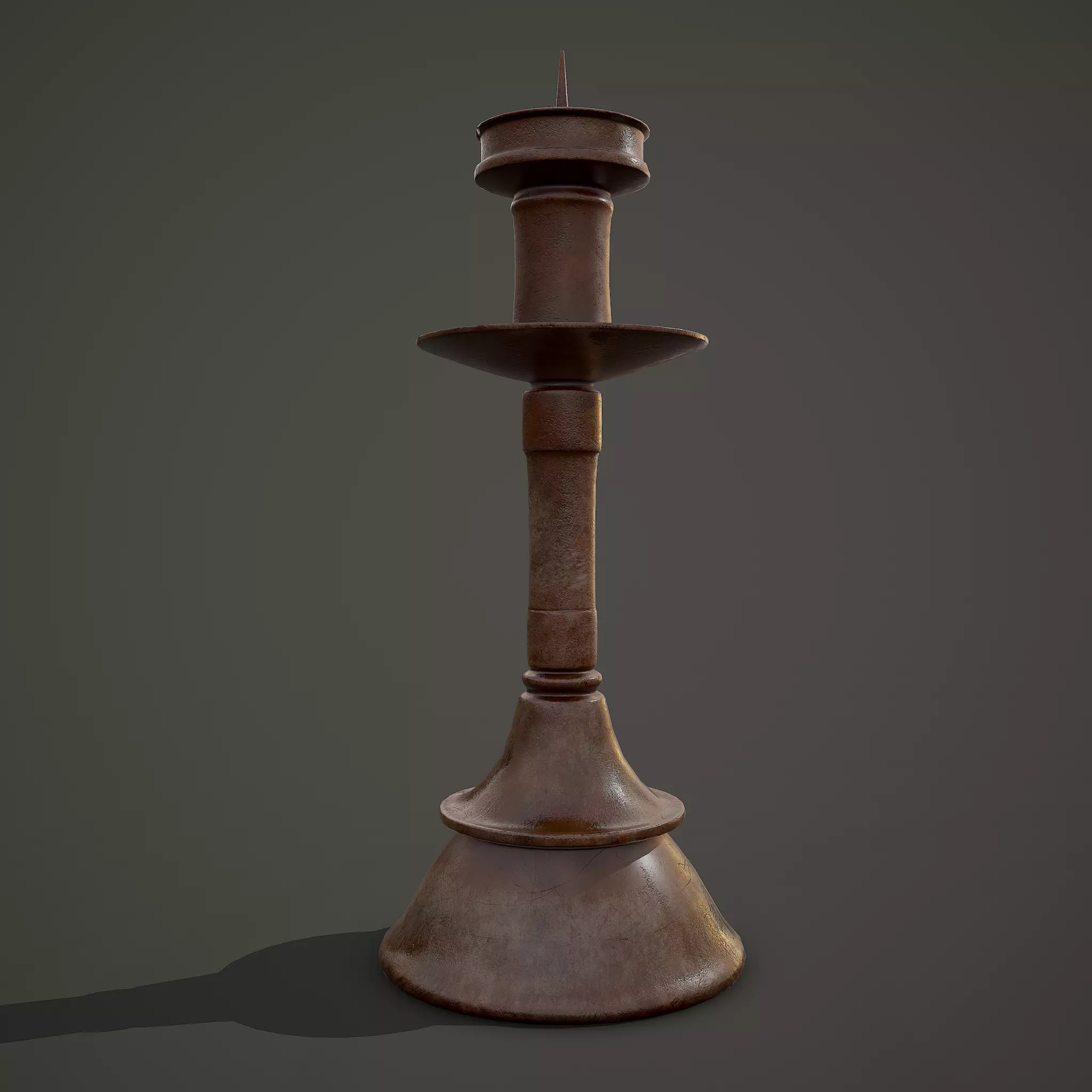 Medieval Style Candle Holder Version 02 3D model_0