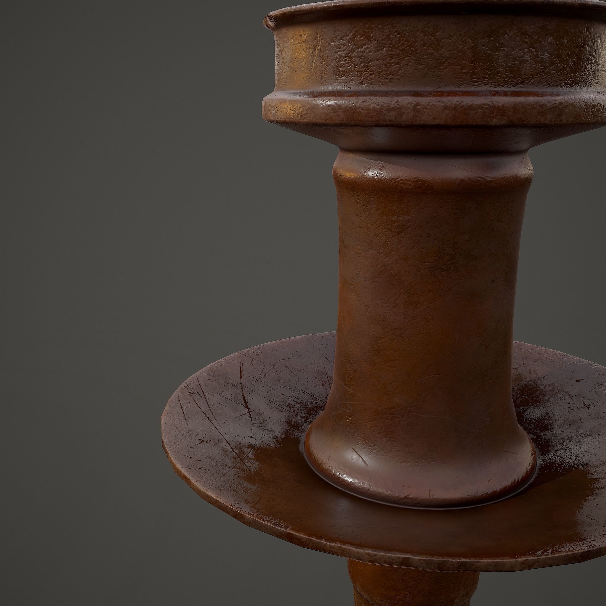 Medieval Style Candle Holder Version 02 3D model_19