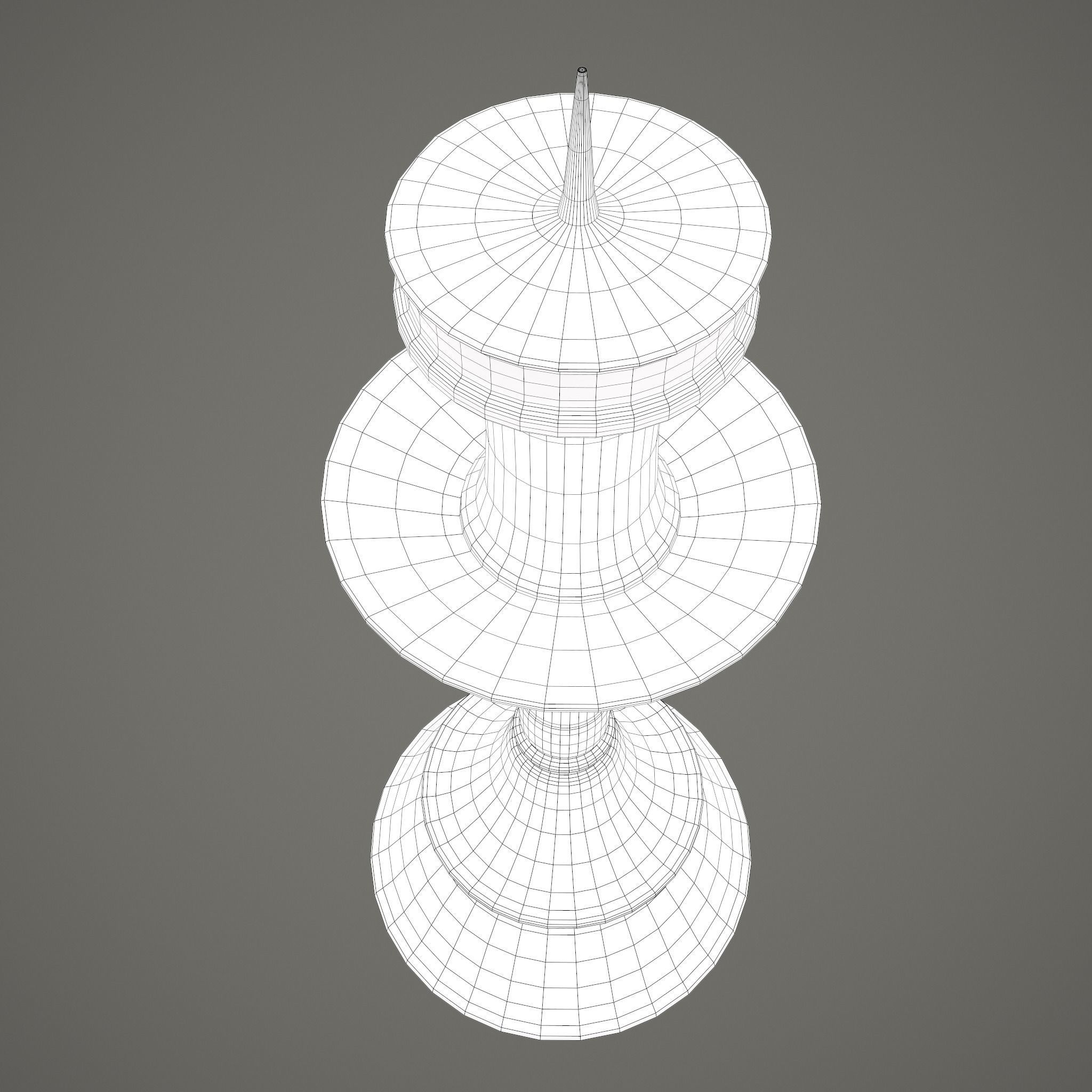 Medieval Style Candle Holder Version 02 3D model_23