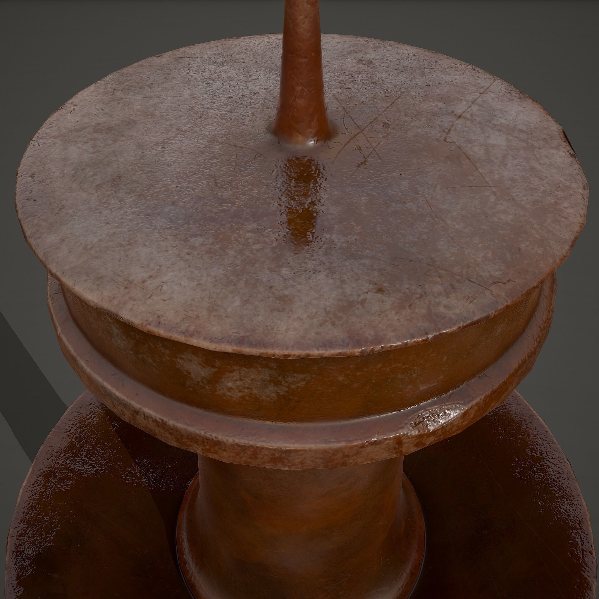 Medieval Style Candle Holder Version 02 3D model_13