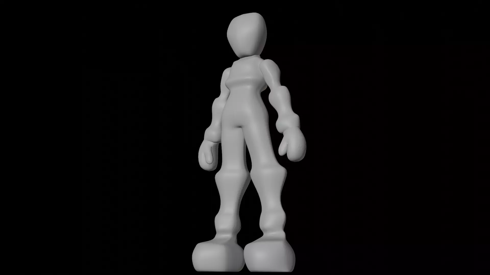 Robot human Low-poly 3D model