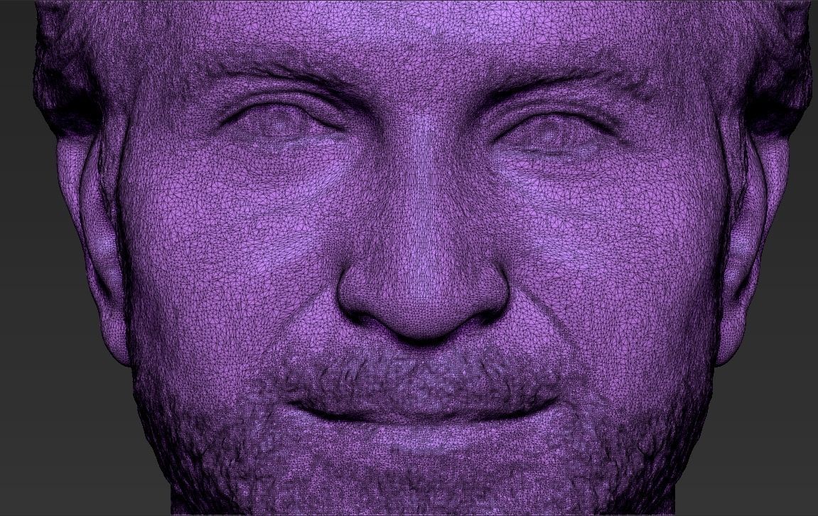 Bradley Cooper bust 3D printing ready stl obj formats 3D print model_34