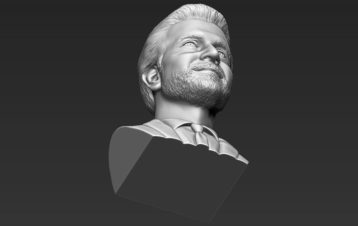 Bradley Cooper bust 3D printing ready stl obj formats 3D print model_29