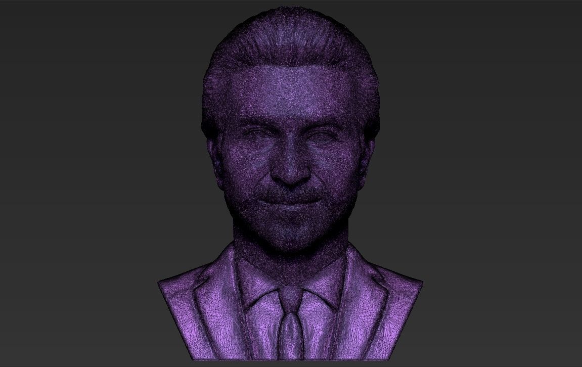 Bradley Cooper bust 3D printing ready stl obj formats 3D print model_32