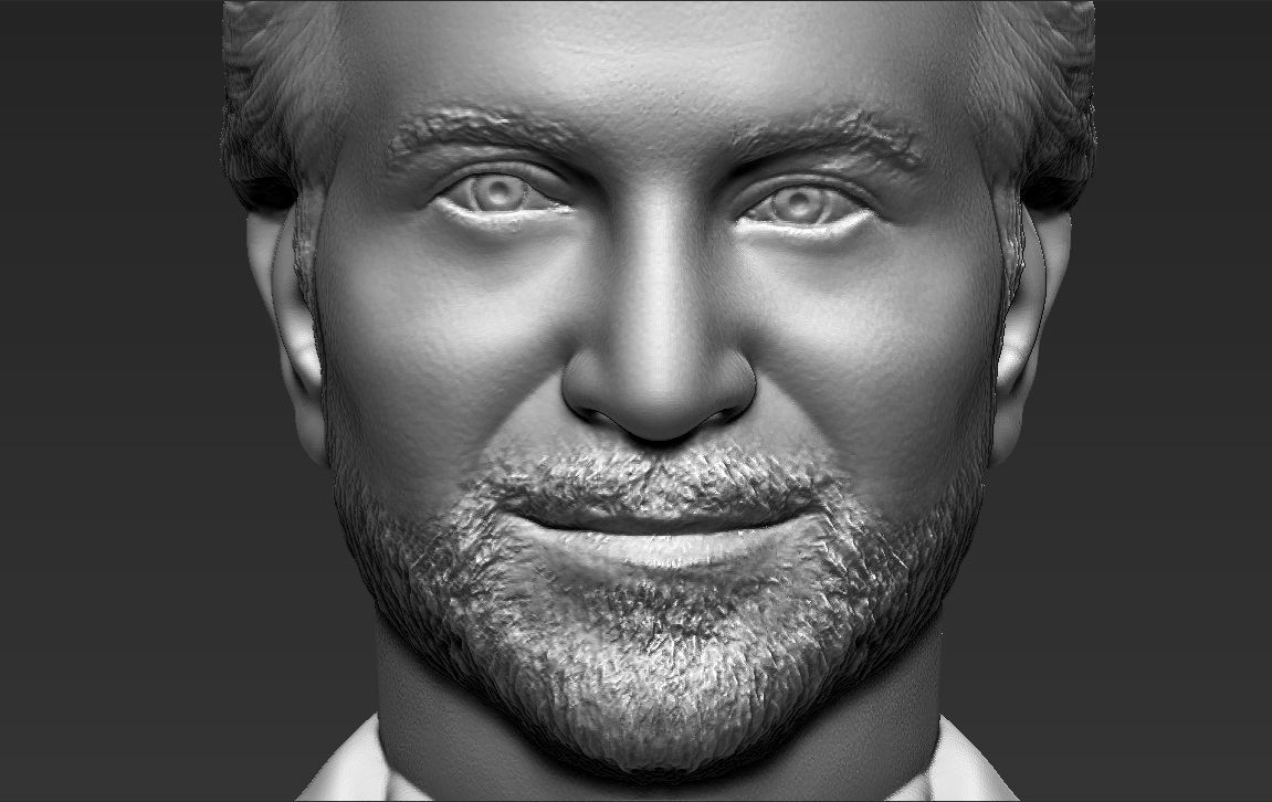 Bradley Cooper bust 3D printing ready stl obj formats 3D print model_24